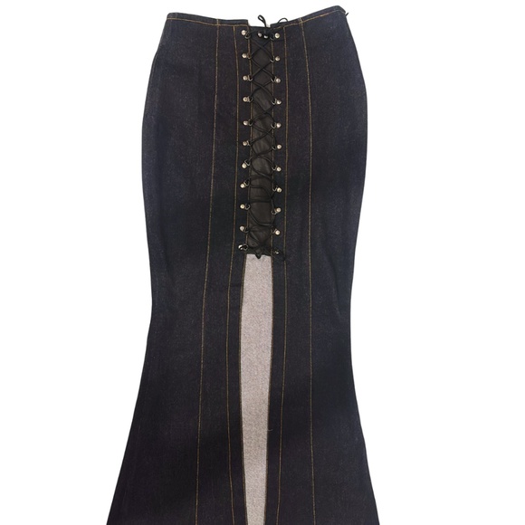 Grunge Japan denim skirt - Picture 4 of 5